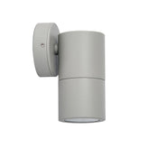 SINGLE FIXED GU10 Exterior Wall Pillar Spot Lights (Matte Grey) IP65
