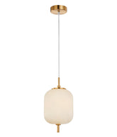 PINO: Interior Opal Matte / Smokey Black Mirror Finish Jar Pendant Lights