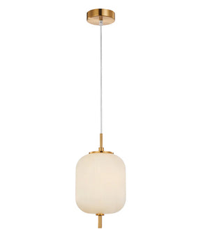 PINO: Interior Opal Matte / Smokey Black Mirror Finish Jar Pendant Lights