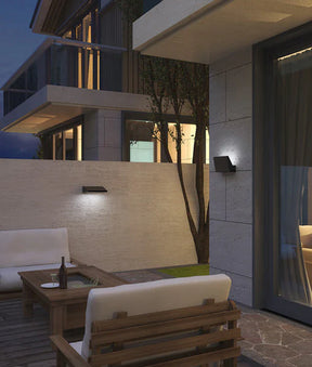 PLANA Exterior LED Adjustable Wedge Surface Mounted Wall Lights IP65