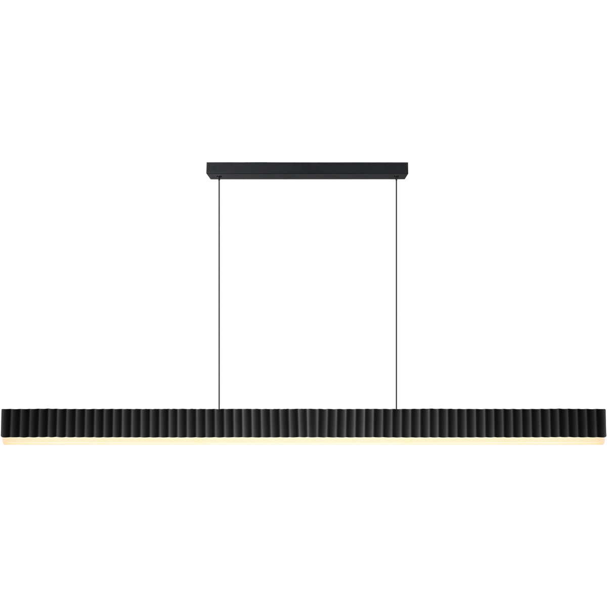 Prinia Waved 2532mm Linear LED Pendant white