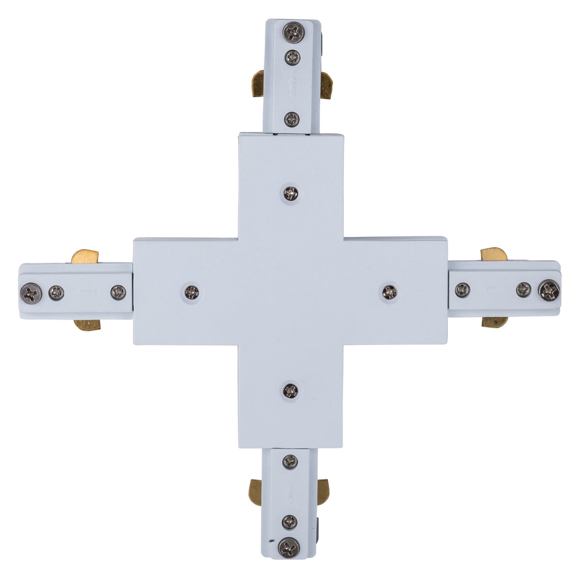 White Single Circuit X-Shape Connector