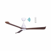 Polo DC 1320mm 3 ABS Blade WIFI & Remote Control Ceiling Fan Only Matt White/Walnut