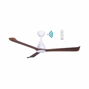 Polo DC 1320mm 3 ABS Blade WIFI & Remote Control Ceiling Fan Only Matt White/Walnut