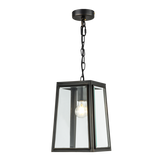 Preston P1 20CM BRZ 1 Light Small E27 Brass Bevelled Glass Pendant Bronze