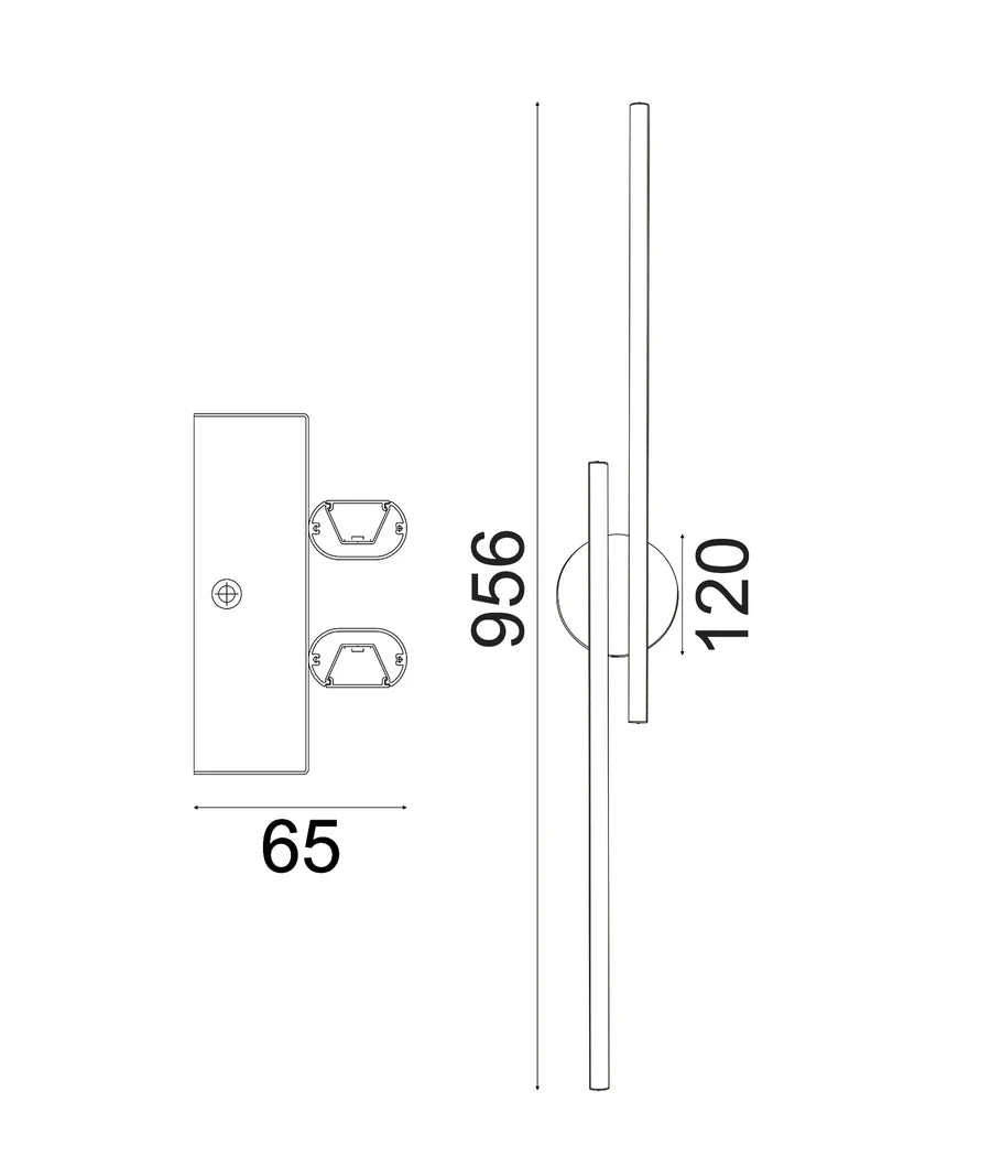 RACHA Interior Linear LED Tri-CCT Wall Lights