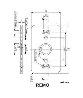 REMO Surface Mounted LED Exterior Curved Up/Down Wall Lights IP54
