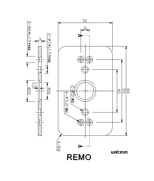 REMO Surface Mounted LED Exterior Curved Up/Down Wall Lights IP54