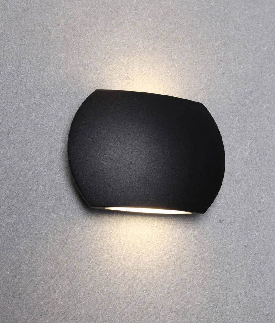 REMO Surface Mounted LED Exterior Curved Up/Down Wall Lights IP54
