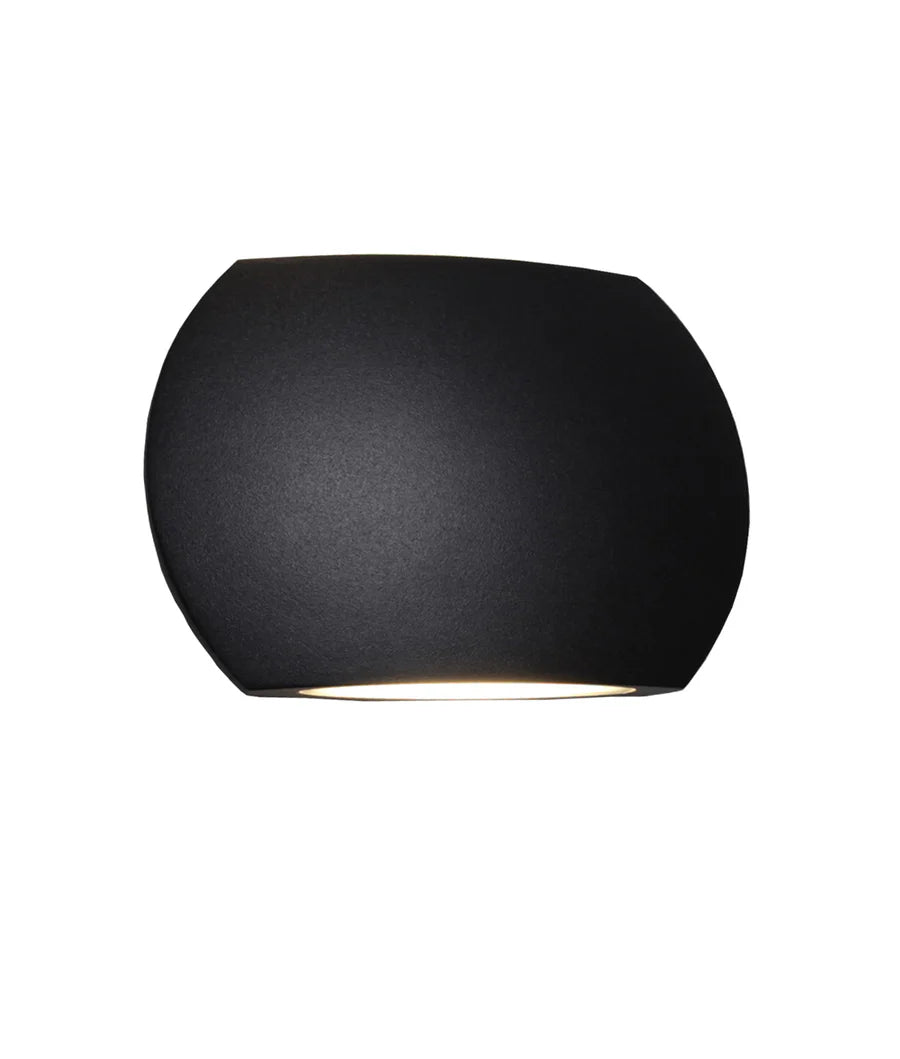 REMO Surface Mounted LED Exterior Curved Up/Down Wall Lights IP54