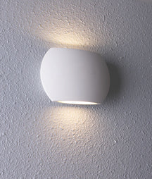 REMO Surface Mounted LED Exterior Curved Up/Down Wall Lights IP54
