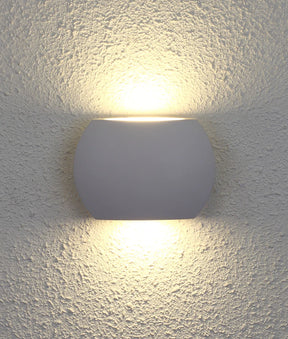 REMO Surface Mounted LED Exterior Curved Up/Down Wall Lights IP54