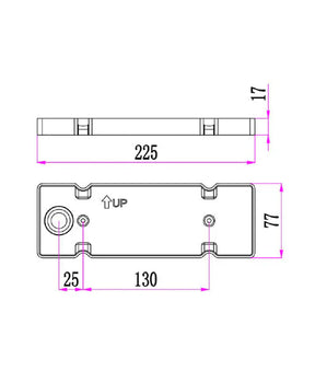 REPISATRI Exterior LED Tri-CCT Curved Wedge Surface Mounted Wall Lights IP65