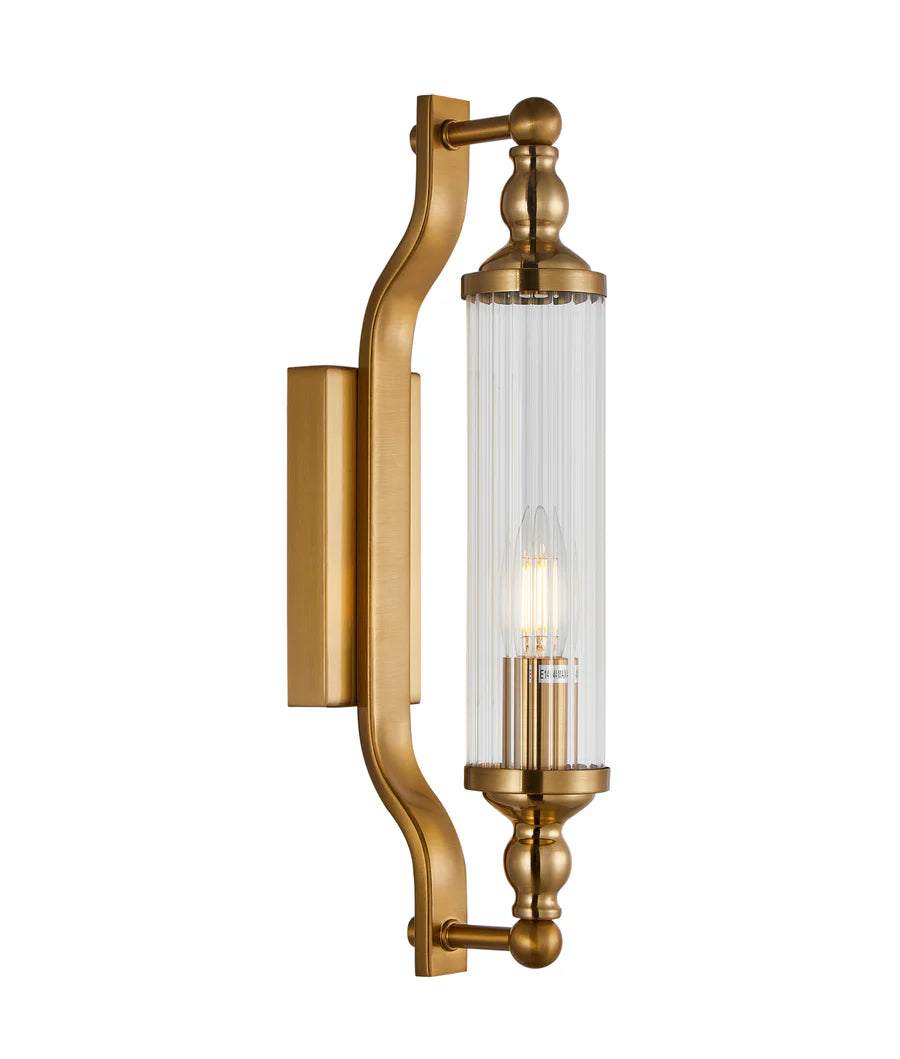 RODILLO Interior Tubular Clear Glass Wall Lights