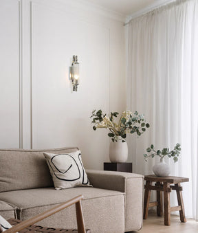 RODILLO Interior Tubular Clear Glass Wall Lights