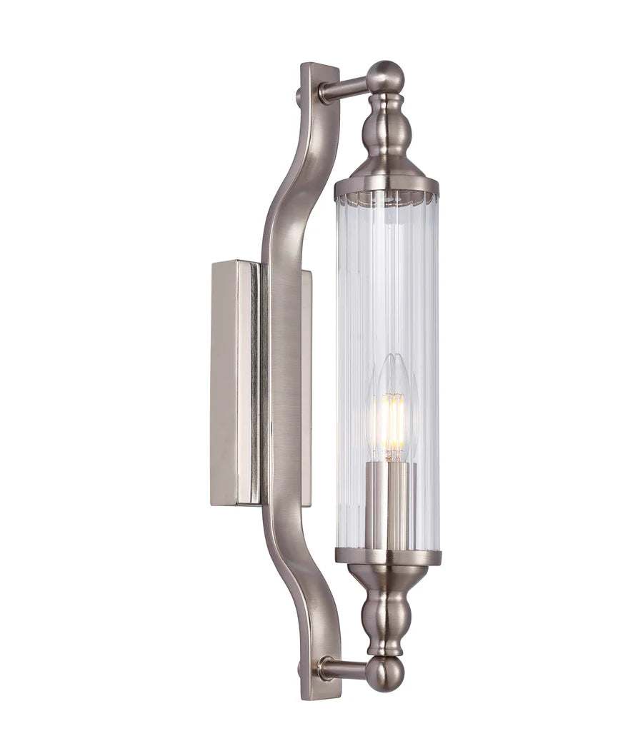 RODILLO Interior Tubular Clear Glass Wall Lights