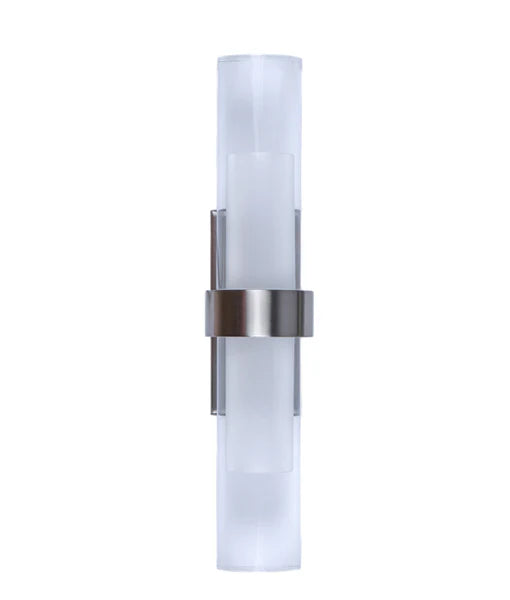 ROME City Series LED Interior Satin Chrome Tubular Up/Down Wall Light