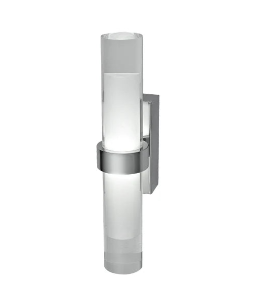 ROME City Series LED Interior Satin Chrome Tubular Up/Down Wall Light