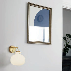 Raito Wall Brass Metal/Opal Glass E27