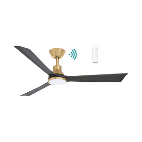 Riviera DC 1320mm 3 ABS Blade WIFI & Remote Control Ceiling Fan with Variable Dim 15w CCT LED Light Antique Bronze/Charcoal