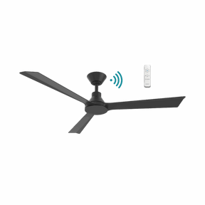 Riviera DC 1320mm 3 ABS Blade WIFI & Remote Control Ceiling Fan Only Matt Black