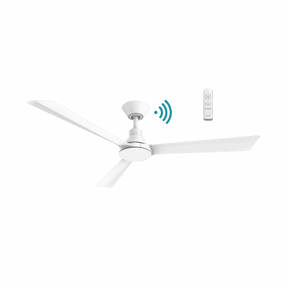 Riviera DC 1320mm 3 ABS Blade WIFI & Remote Control Ceiling Fan Only Matt White