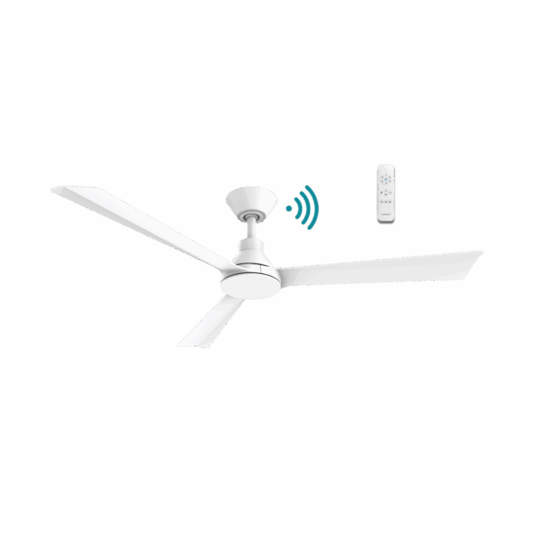 Riviera DC 1320mm 3 ABS Blade WIFI & Remote Control Ceiling Fan Only Matt White
