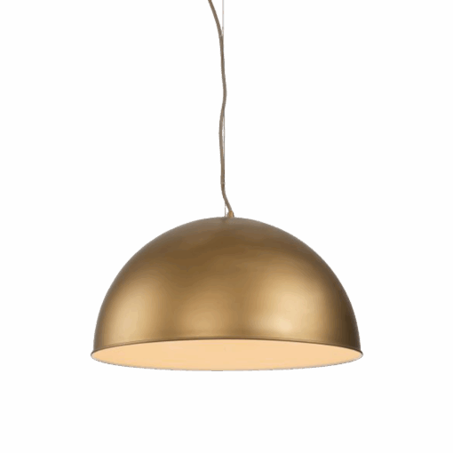Rowen 1 Light 50cm E27 Dome Pendant Silky Gold