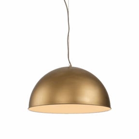 Rowen 1 Light 50cm E27 Dome Pendant Silky Gold
