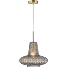 Sculpt Vintage Diamond Cut Glass E27 Pendant Ø320 Amber