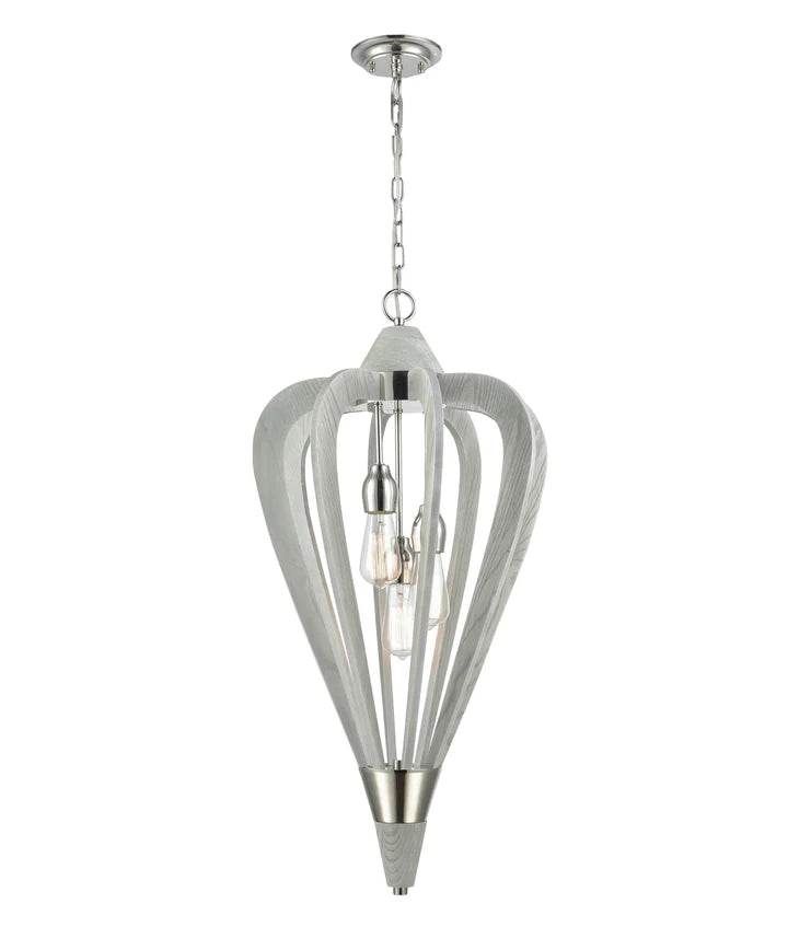 SENORITA: Rustic Medium Tuscan Coffee Cherry / Winter Moss Wood Pendant Lights