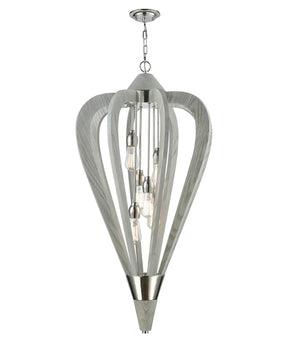 SENORITA: Rustic Large Tuscan Coffee Cherry /Winter Moss Wood Pendant Lights