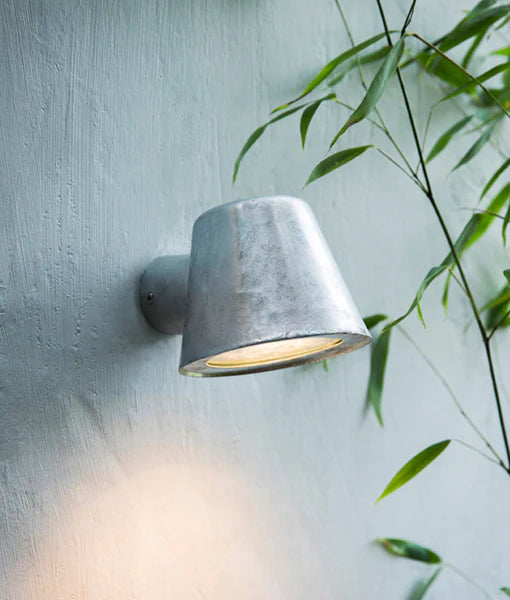 SKOPA Exterior Glass Diffuser Flat Top Cone Surface Mounted Wall Lights IP44