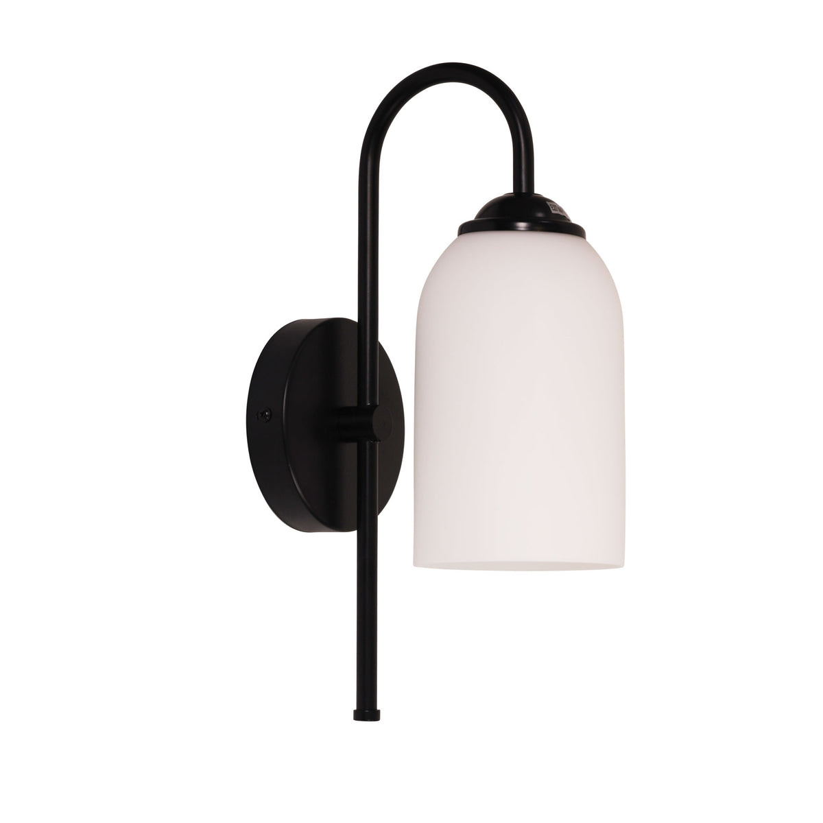 ARLINGTON WALL LIGHT MATT BLACK / OPAL