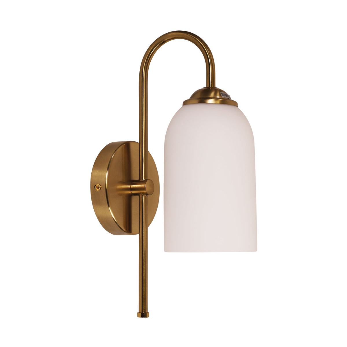 ARLINGTON WALL LIGHT SATIN BRASS / OPAL