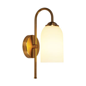 ARLINGTON WALL LIGHT SATIN BRASS / OPAL