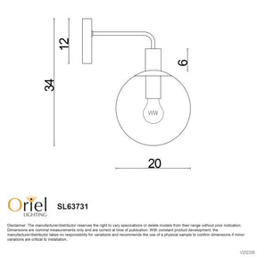 LEGARNO WALL LIGHT CLEAR GLASS