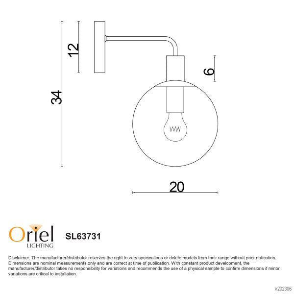 LEGARNO WALL LIGHT CLEAR GLASS