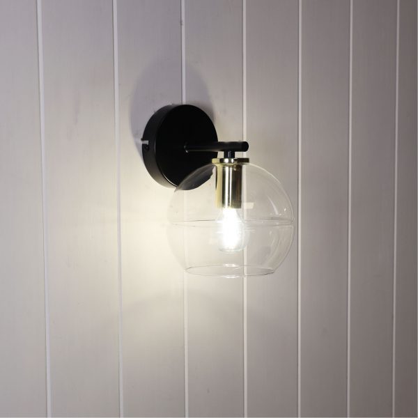 RENO WALL LIGHT CLEAR GLASS