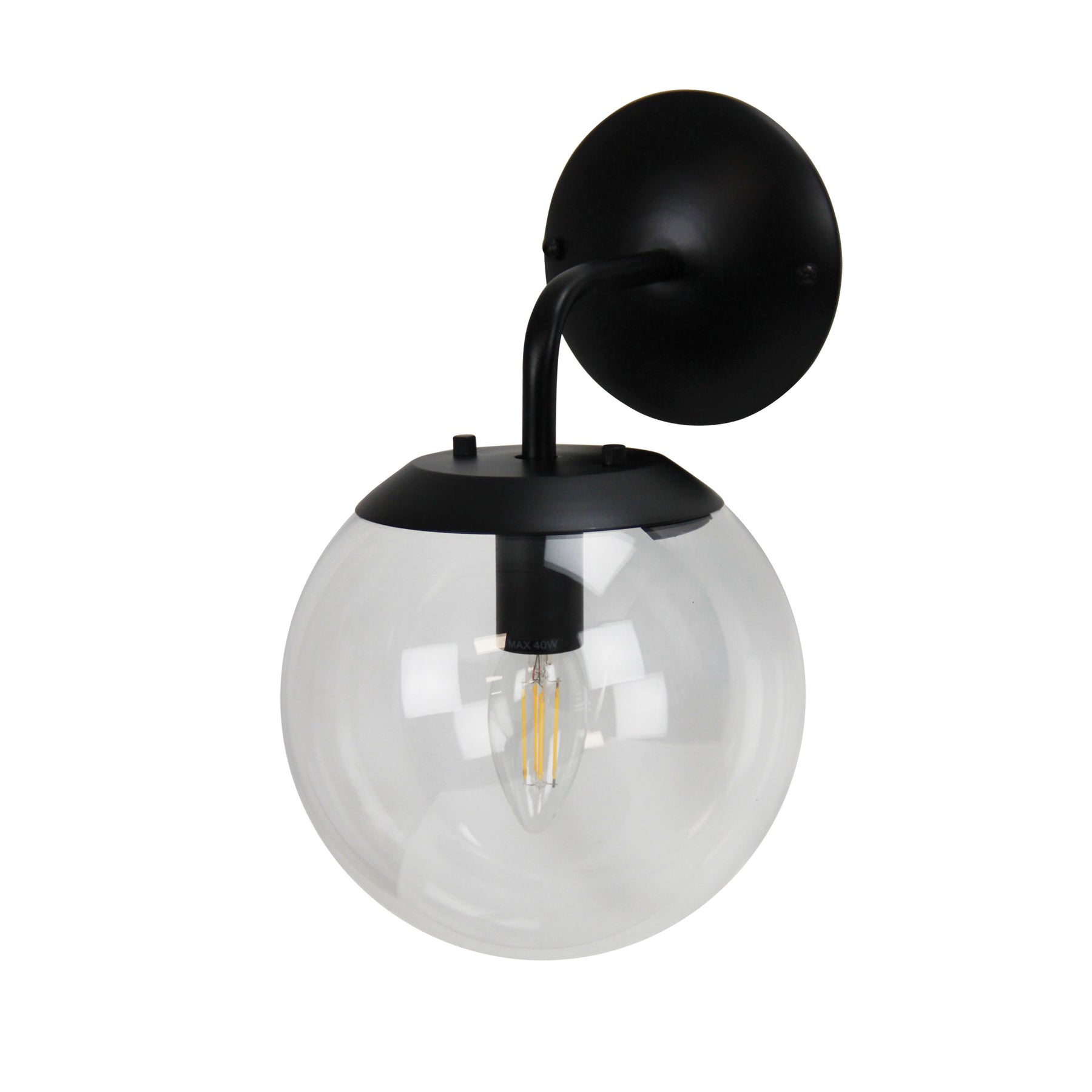 NEWTON WALL LIGHT MATT BLACK E14