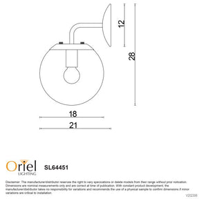 NEWTON WALL LIGHT MATT BLACK E14