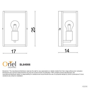 EATON WALL LIGHT BLACK