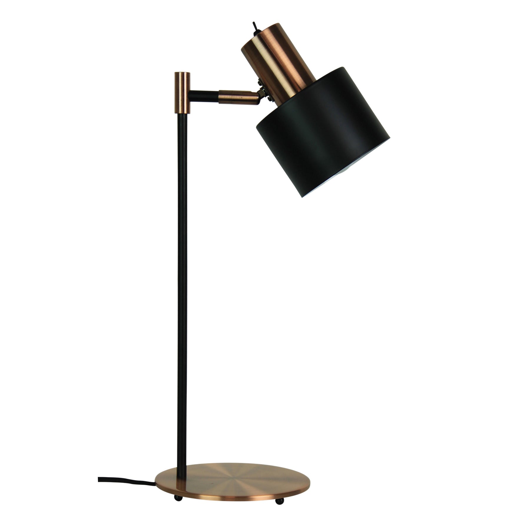 Mid-century Task Lamp With Brushed Copper - Table Lamp - Lux Lighting