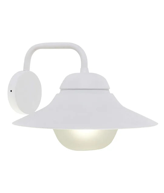 SPY Exterior Matte Black and Matte White with Frosted Diffuser Wall Lights IP44