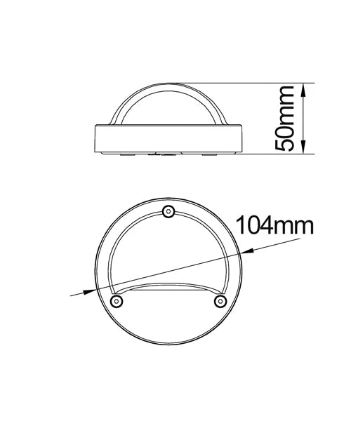 STE LED Exterior Surface Mounted Eyelid Step / Wall Lights IP44