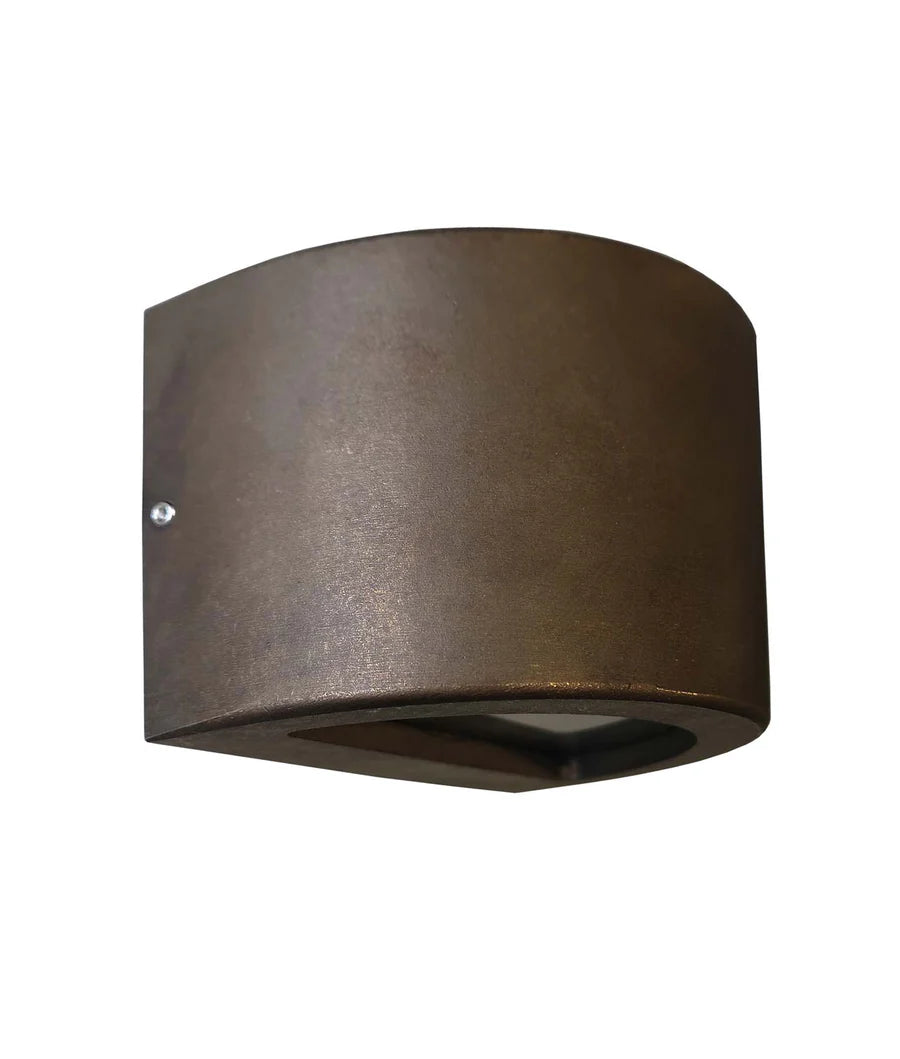 STE Exterior 12V Bronze Curved Surface Mounted Step / Wall Lights IP65