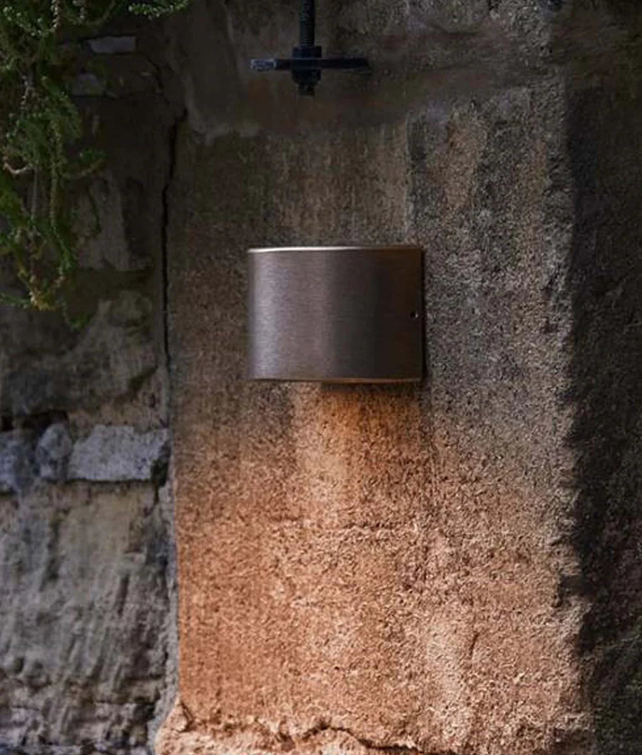 STE Exterior 12V Bronze Curved Surface Mounted Step / Wall Lights IP65