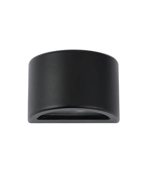 STE Exterior 12V Matte Black Curved Surface Mounted Step / Wall Lights IP65