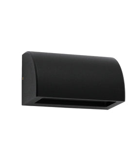 STE Exterior 12V Matte Black Curved Surface Mounted Step / Wall Lights IP65