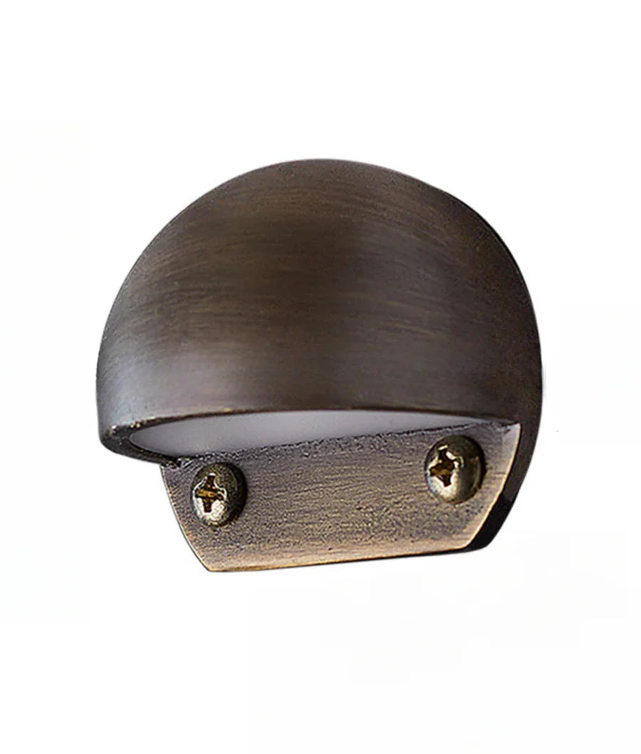 STE Exterior LED 12V Bronze/ Brass Eyelid Step / Wall Lights IP65